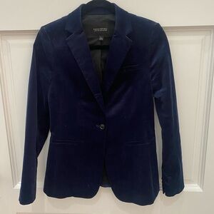 Women's velvet Navy Blazer